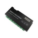 24 Channel RGB DMX512 decoder RGB led strip controller 72A dmx dimmer PWM driver Input DC5-24V 24CH dmx decoder light control