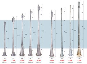 Post Garden Post Lighting Electric Pole Steel Galvanized Solar Street Light Poles