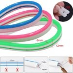 6x12mm mini pure silicone neon flex sign diy led neon flexible light strip DC12V