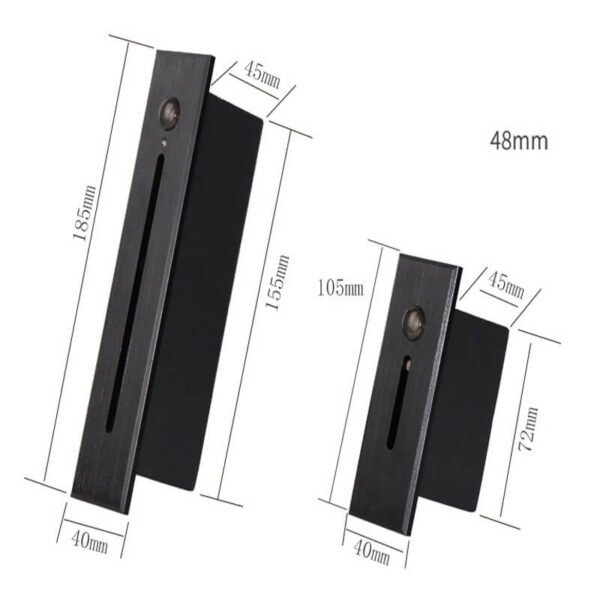 Modern popular recessed aluminum alloy under stair lighting PIR sensor LED step light 3W IP65