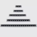 RGB 1M linear inground stair outdoor Step lights ground lamps 24W 3W 6W 36W underground led recessed driveway light IP66