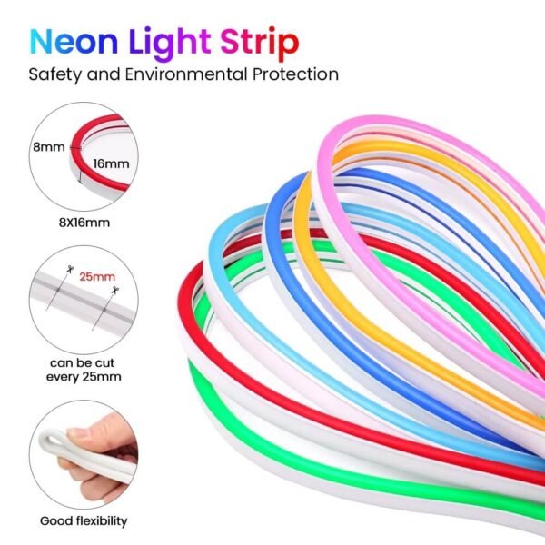 8x16mm pure silicone led flexible strip neon flex tube 12V