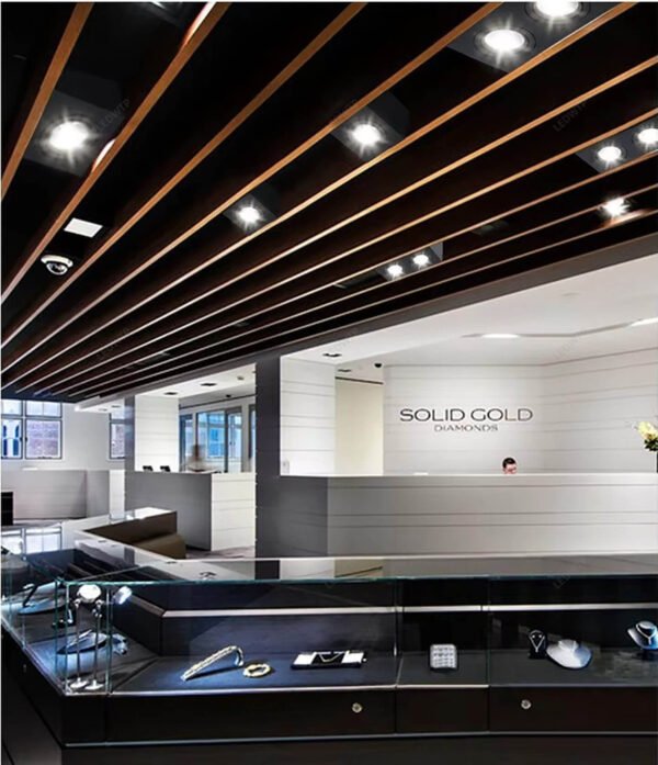 LED Light square Mounted Grille Spotlight Cob Ceiling Light Downlights