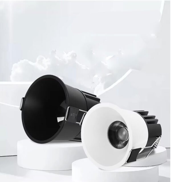 COB Downlight LED Recessed Light with Spring Clip Installation for Easy Ceiling Mounting Solution Projects