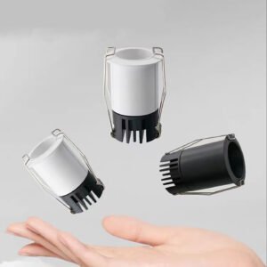 COB Downlight LED Recessed Light with Spring Clip Installation for Easy Ceiling Mounting Solution Projects