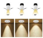 Mini COB LED Downlight Aluminum Anti-Glare 5W 7W 9W 12W Mini Downlight Trimless Indoor Small LED Spotlight