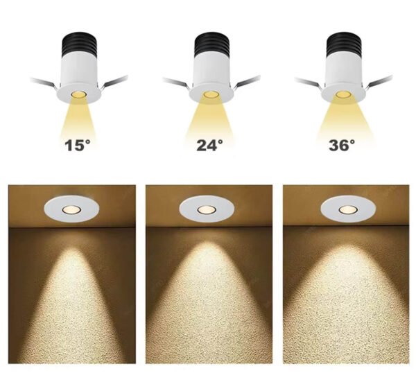 Mini COB LED Downlight Aluminum Anti-Glare 5W 7W 9W 12W Mini Downlight Trimless Indoor Small LED Spotlight