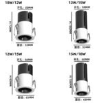 Full-angle Lens Spot Lights 3-15W High CRI 98 Modern Design Anti-Glare Aluminum for Home Office Spotlight Led