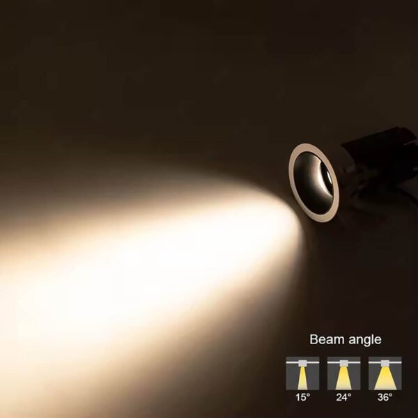 Anti-Glare Downlight Embedded Spotlight Adjustable 3W 5w 7w 10w 12w 15w Mini Spot Led for Hotel Project