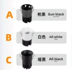 Modern LED Anti-Glare Recessed Spotlights for Hotels 30 40 50 60mm Cutout Sizes AC220V Constant Current DC24V Constant Voltage