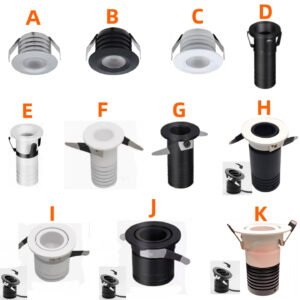 Modern 1W 220V Mini LED Spot Light Warm White Aluminum Recessed Spotlight 24 Beam Angle Easy Installation for Indoor Downlight
