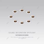 30MM LED Spot Light: Glare-Free Mini Wardrobe, Wine Cabinet, and Cabinet Light with Slim-Profile COB Spotlights