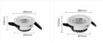 Modern Indoor Commercial Aluminum Anti-Glare LED Spot Lighting Recessed Downlight 5W 7W Spotlight